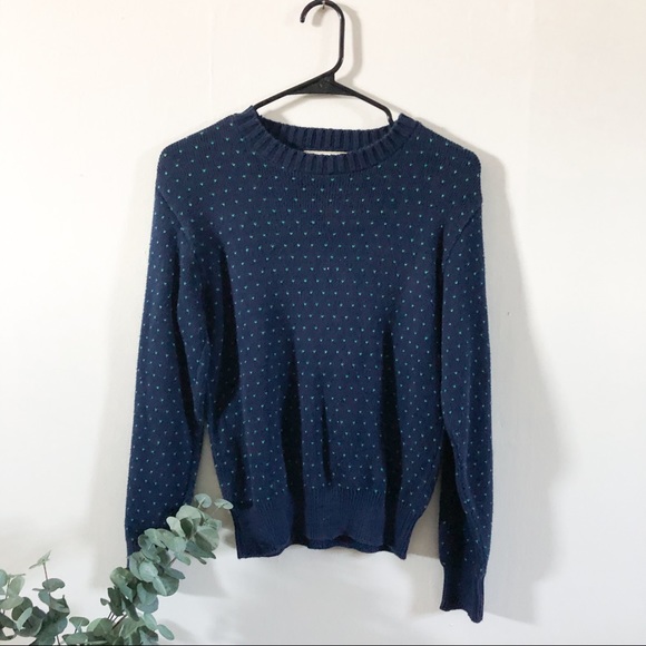 Vintage 1950 Winona Knits Navy Heart… - Picture 2 of 5